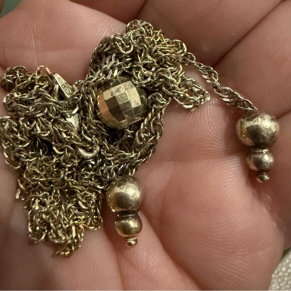 ITALIAN .925 STERLING SILVER Y-NECKLACE – FIXED DROP DESIGN FOR WOMEN - Picture 11 of 17